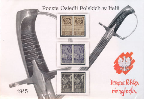 Polish Forces Italy Military Music 1945 MNH Pairs MNH CP3249