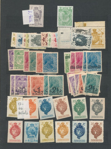 Liechtenstein 1920s/90s Surcharges Overprints Used MH MNH Aprx 200 stamps EP25
