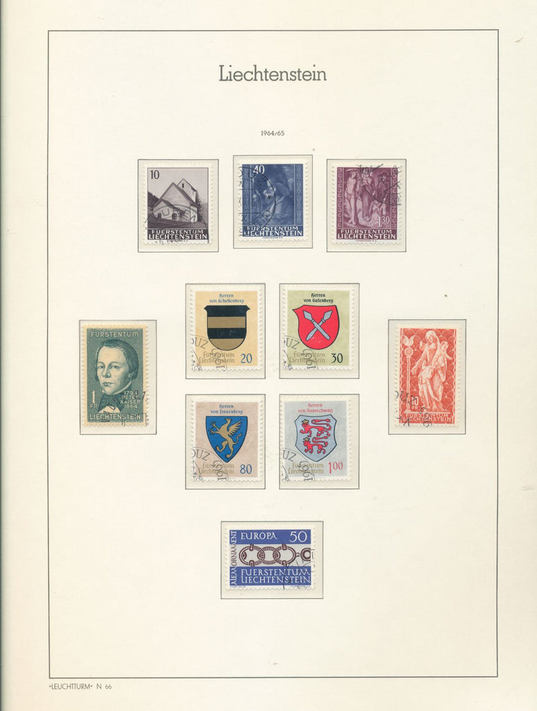 Liechtenstein 50 Different Stamps Collection For Philatelists & Hobbyists