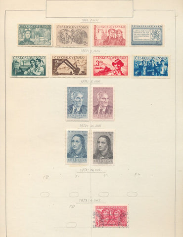Czech. Rep. 1950s Collection (Apx 200+ Items) Used MH MNH EP846