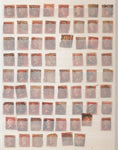 Great Britain QV 1d Lilac Red Used (Apx 340 Items) EP125