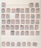 Great Britain QV 1d Lilac Red Used (Apx 340 Items) EP125