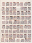 Great Britain QV 1d Lilac Red Used (Apx 340 Items) EP125