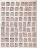 Great Britain QV 1d Lilac Red Used (Apx 340 Items) EP125