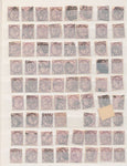 Great Britain QV 1d Lilac Red Used (Apx 340 Items) EP125
