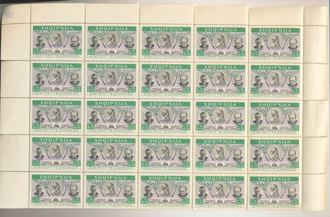 Albania Cinderellas Blocks Roosevelt Churchill Blocks MNH(100 Stamps) UK3104