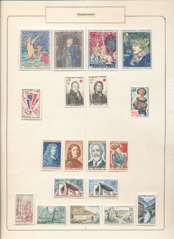 France 1960s/70s MNH MH + Few Used Incl.Art (260+) EP727