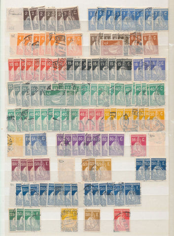 Portugal Old/Mid Surcharges Overprints Ceres Used (Apx 400 stamps) EP03