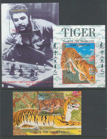 Turkmenistan MNH Sheets x 6 Chess Tiger Cats Sport( LA414