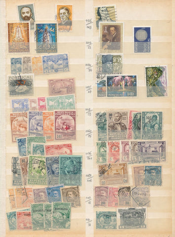 Portugal Mid Modern Surcharges Overprints Used MNH MH (Aprx 500 stamps) EP06
