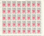Italy 1959 Stamp on Stamp Sheet of 40 MNH CP480