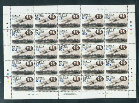 PAPUA NEW GUINEA 2003 AVIATION FLIGHT MNH SET IN SHEETS(100 Stamps)(PAP73)