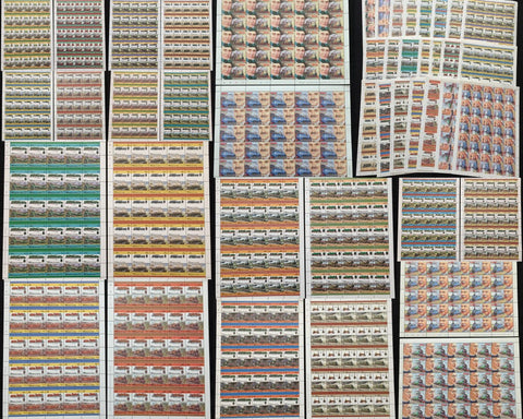 ST Vincent Gren TRAINS Sheets MNH x 22(1100 Stamps) BLK12
