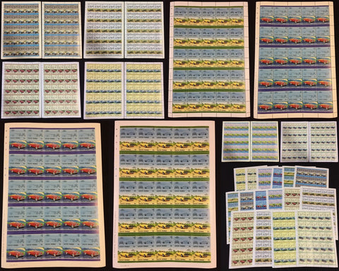 TUVALU Cars Automobiles Sheets x 16(800 Stamps)MNH.( BLK31)