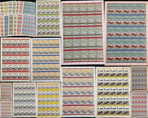 TUVALU Cars Motor Vehicles MNH Sheets x 13(650 Stamps) BLK46