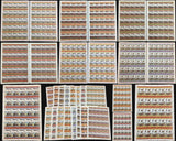 TUVALU Trains Imperf Perf Sheets x 16 MNH(800 Stamps) BLK52