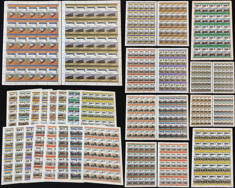 St Vincent TRAINS Locomotives Sheets x16 MNH(800 Stamps) BLK56