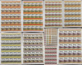 ST LUCIA Trains Locomotives Sheets x 8(400 Stamps)BLK63 )