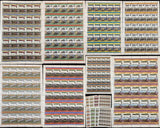 ST LUCIA Trains Locomotives Sheets x 8 MNH (400 Stamps) BLK65