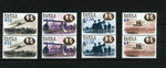 PAPUA 2003 FLIGHTS Wilbur Wright SET of 8 MNH Stamps in Pairs (ELF172s