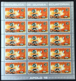 Guinea Ecuatorial 1972 SPACE Rocket Apollo MNH 7 sheets of 15 (105 Stamps) GU20