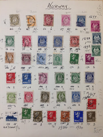 Norway Early/Mid Incl.BOB Used MH(Apx 200 Items)  EP793
