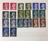 GB QE Definitives Regionals To 5 Pounds M&U (Apx 230 Stamps) EP1000