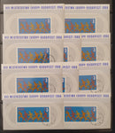POLAND 1966 Runners Sport Mini Sheets Used x 10 BLK103