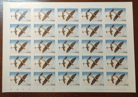 NEVIS Cinderella imperf Country missing 50 Anv. Aviation MNH sheet BLK106