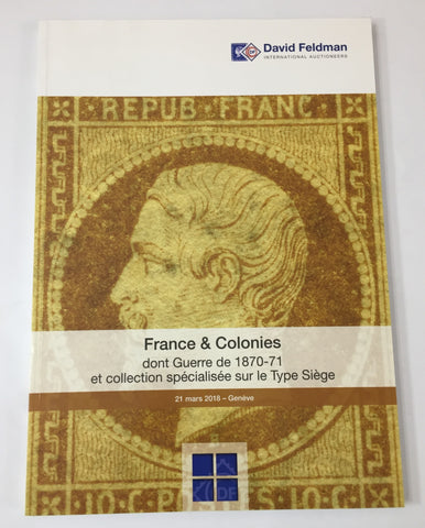 Catalogue D.Feldman France & Colonies don't Guerre de 1870-71 (167 Pages) UK3208