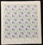 Lundy 1954/55 Millenary Wildlife Triangulars Sheets MNH x 14 UK314
