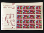 Liechtenstein 1961 Europa Sheets x 10 MNH(TK1477)
