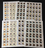 TUVALU CATS Sheets x 8 MNH(400 Stamps) (BLK20)