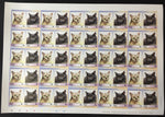 TUVALU CATS Sheets x 8 MNH(400 Stamps) (BLK20)