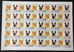 TUVALU CATS Sheets x 8 MNH(400 Stamps) (BLK20)