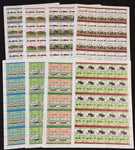TUVALU Cars Automobiles Sheets x 8 MNH(400 Stamps)(BLK32)
