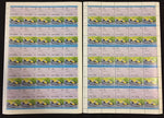 TUVALU Cars Automobiles Sheets x 16(800 Stamps)MNH.( BLK31)