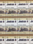 TUVALU Trains Sheets MNH (200 Stamps) (BLK41)