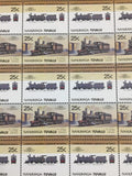 TUVALU Trains Sheets MNH (200 Stamps) (BLK41)
