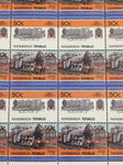 TUVALU Trains Sheets MNH (200 Stamps) (BLK41)