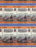 TUVALU Trains Sheets MNH (200 Stamps) (BLK41)
