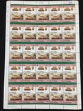 TUVALU Trains Locomotives Sheets x 12 MNH (600 Stamps) (BLK37 )