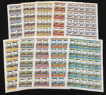 TUVALU Locomotives Trains Sheets x 10 (500 Stamps) MNH BLK44