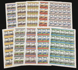 TUVALU Locomotives Trains Sheets x 10 (500 Stamps) MNH BLK44