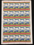 TUVALU Locomotives Trains Sheets x 10 (500 Stamps) MNH BLK44