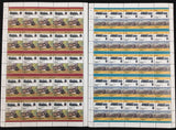 TUVALU TRAINS Sheets x 20 MNH(1000 Stamps) )BLK42