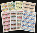 TUVALU Cars Automobiles Sheets x 8 MNH (400 Stamps( BLK48)