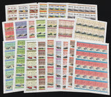 TUVALU Cars Automobiles Sheets x 22 (1100 Stamps) MNH (BLK49)
