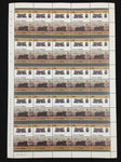 TUVALU Trains Sheets x 6 MNH(300 Stamps) (BLK51)