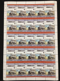 TUVALU Trains Imperf Perf Sheets x 16 MNH(800 Stamps) BLK52
